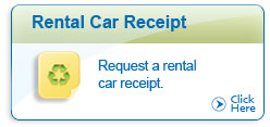 Request a rental car receipt button